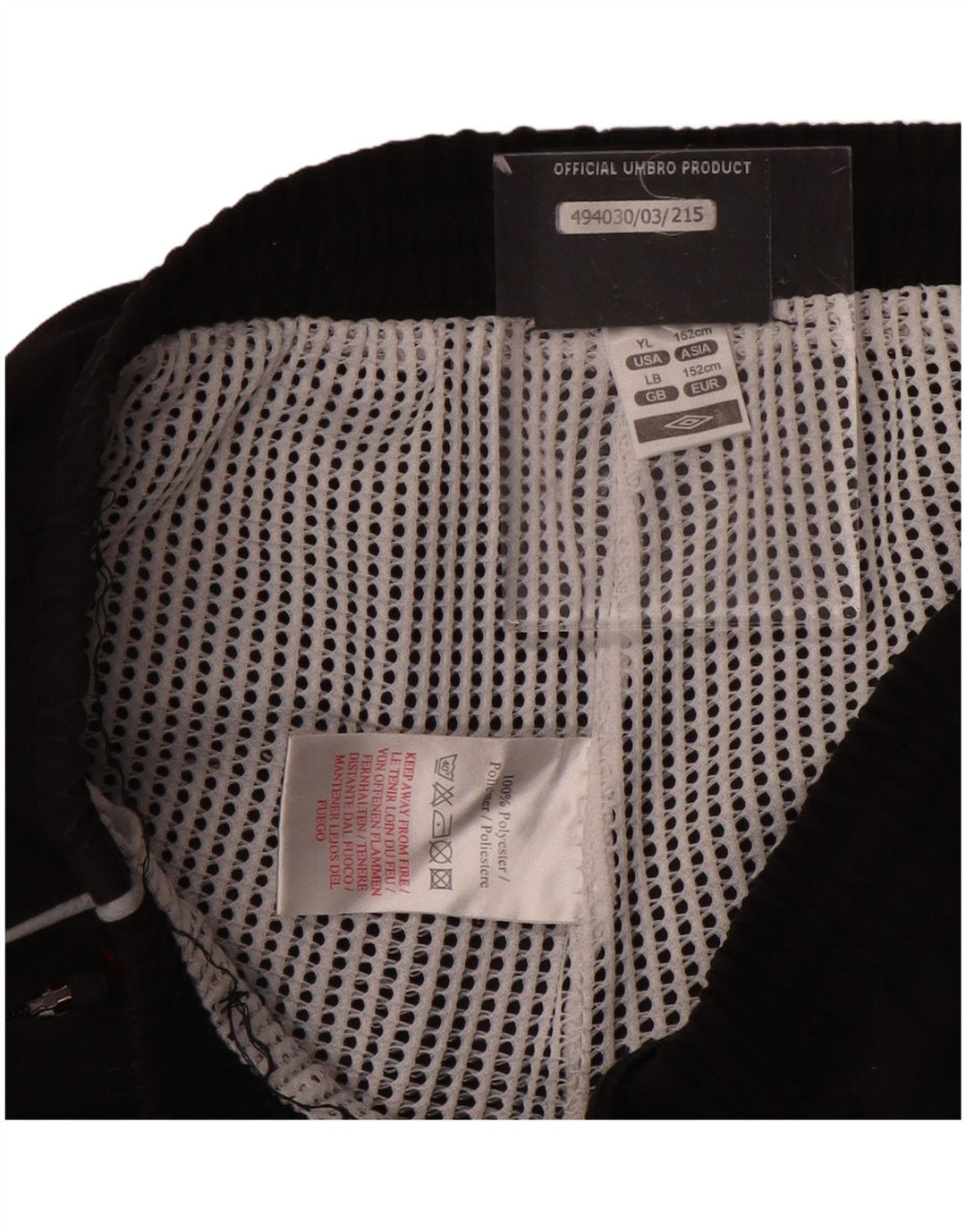 UMBRO για αγόρια αθλητικά παντελόνια Joggers 11-12 ετών μεγάλο μαύρο πολυεστέρα