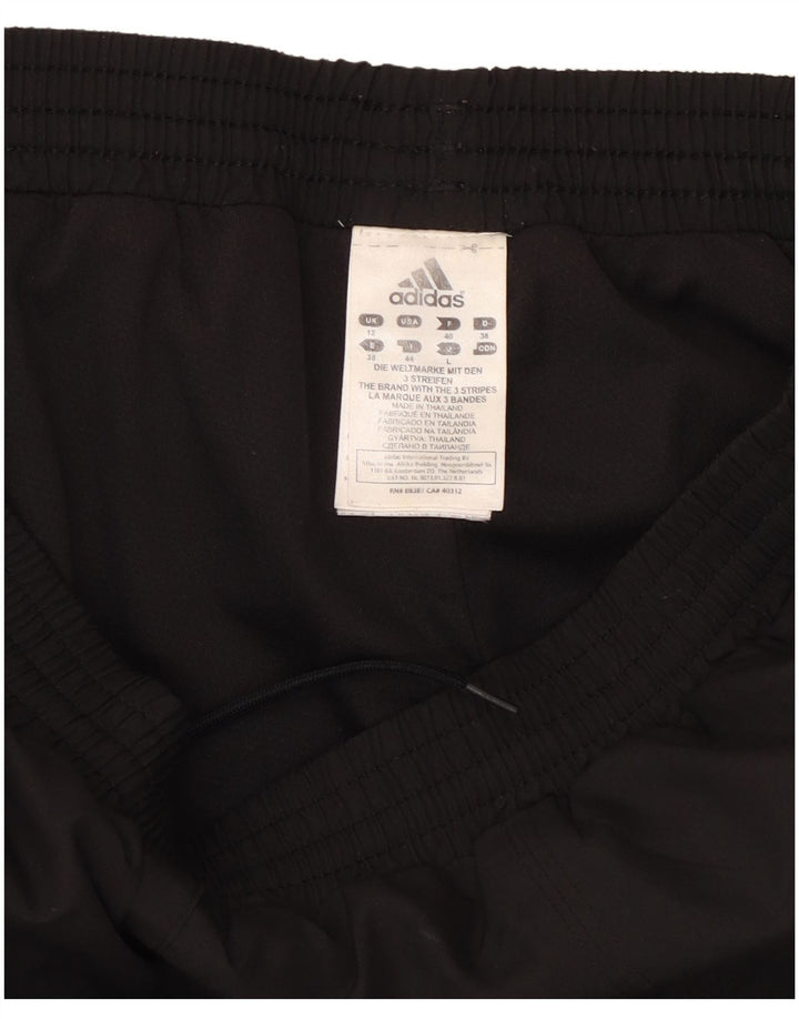 Γυναικεία αθλητική φόρμα Adidas Climalite UK 12 μεσαίο μαύρο πολυεστέρα