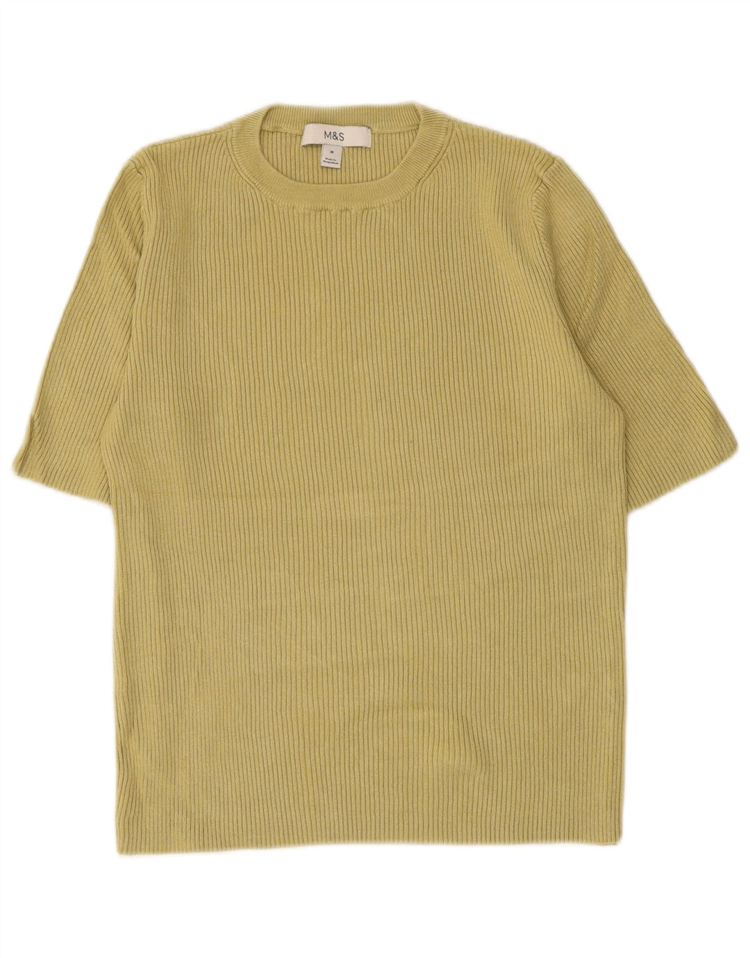 Marks & Spencer Γυναικείο T-Shirt Top UK 12 Μεσαία Πράσινη Βισκόζη