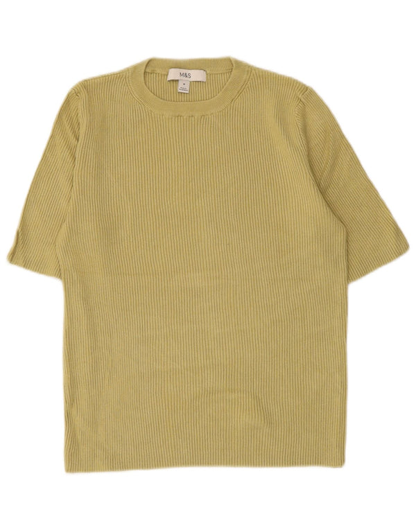 Marks & Spencer Γυναικείο T-Shirt Top UK 12 Μεσαία Πράσινη Βισκόζη