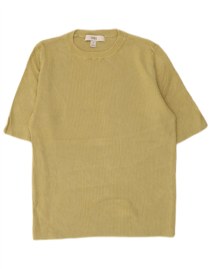 Marks & Spencer Γυναικείο T-Shirt Top UK 12 Μεσαία Πράσινη Βισκόζη