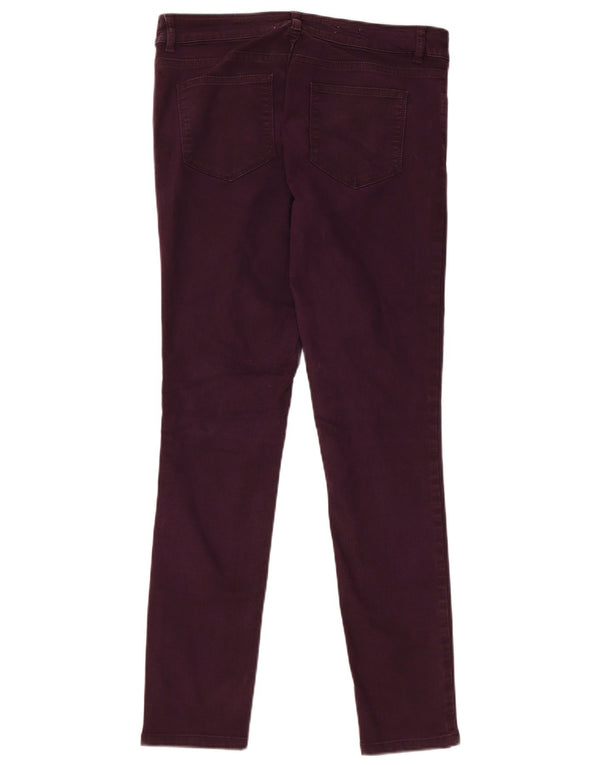 Fat Face Γυναικεία Skinny Jeans UK 10 Small W30 L29 Μωβ βαμβακερό