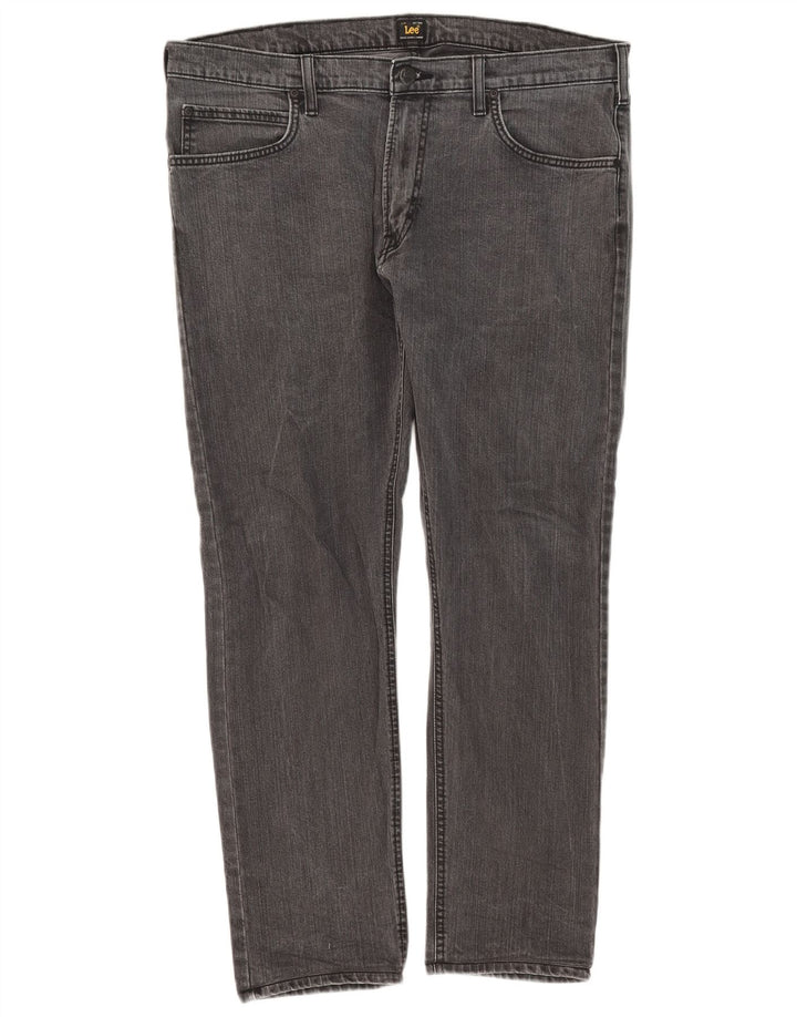 Lee Mens Luke Slim Jeans W36 L28 Γκρι βαμβακερό