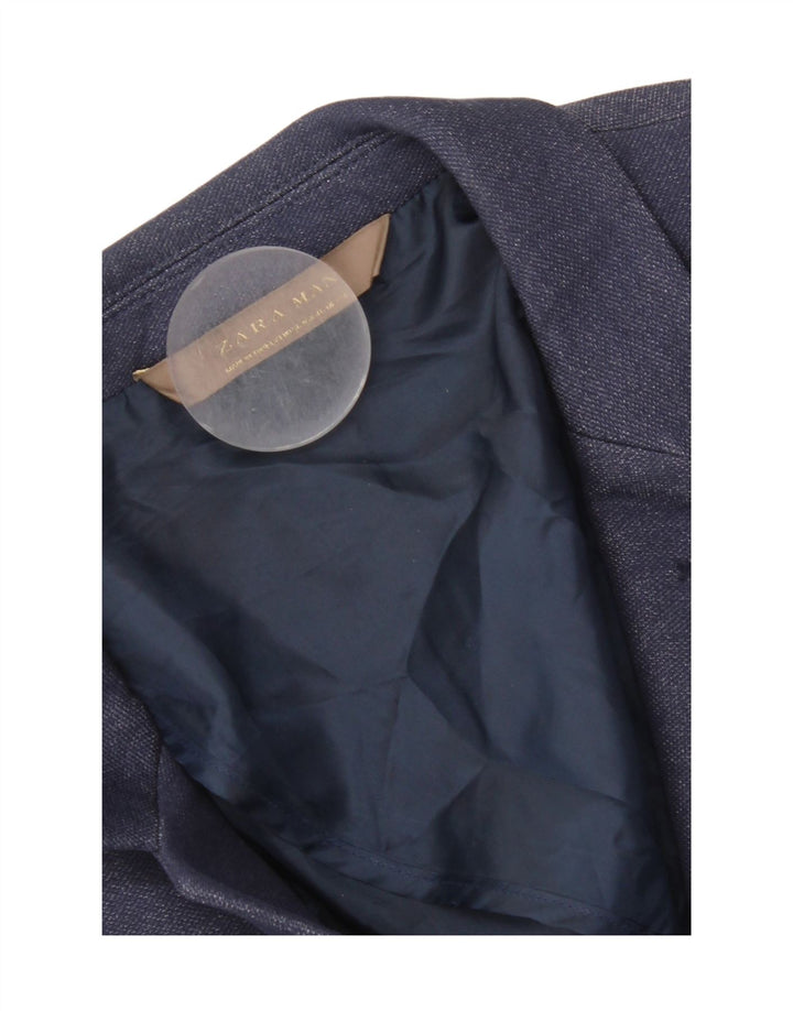 Zara Ανδρικό μπλέιζερ μπουφάν EU 56 XL Navy Blue
