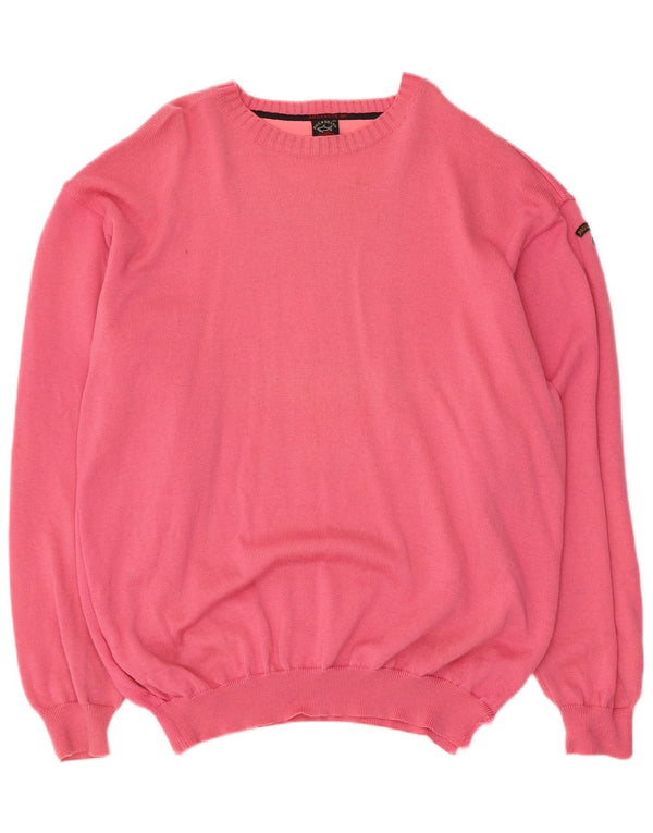 Paul & Shark Ανδρικό Yachting Crew Jumper πουλόβερ 3XL Ροζ