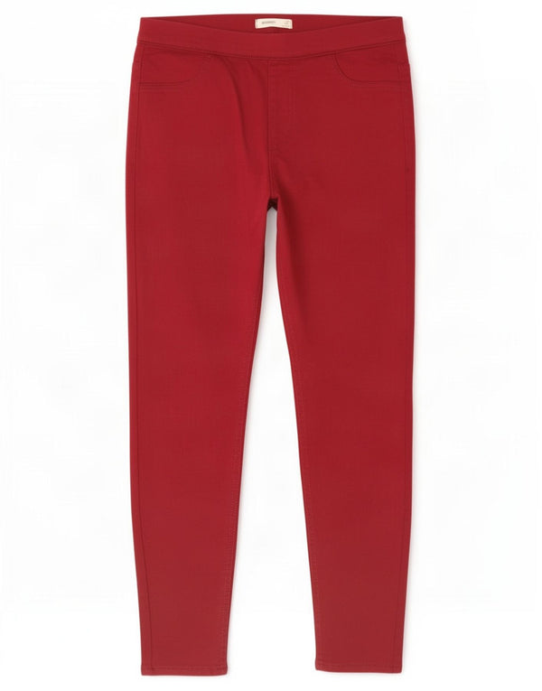 Marks & Spencer Γυναικεία Jegging Τζιν UK 12 Medium W30 L26 Red Cotton