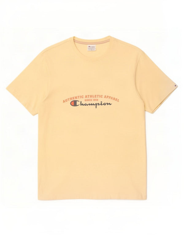 Ανδρικό T-Shirt Champion Graphic Top Large Yellow