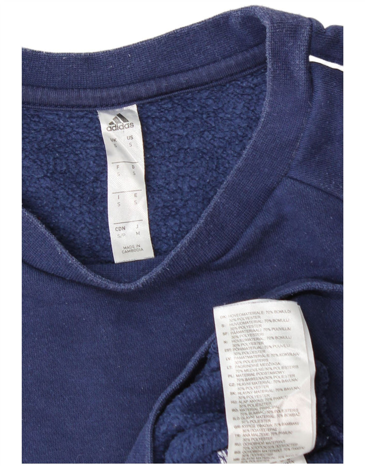 Ανδρικό φούτερ ADIDAS Jumper Small Navy Blue βαμβακερό