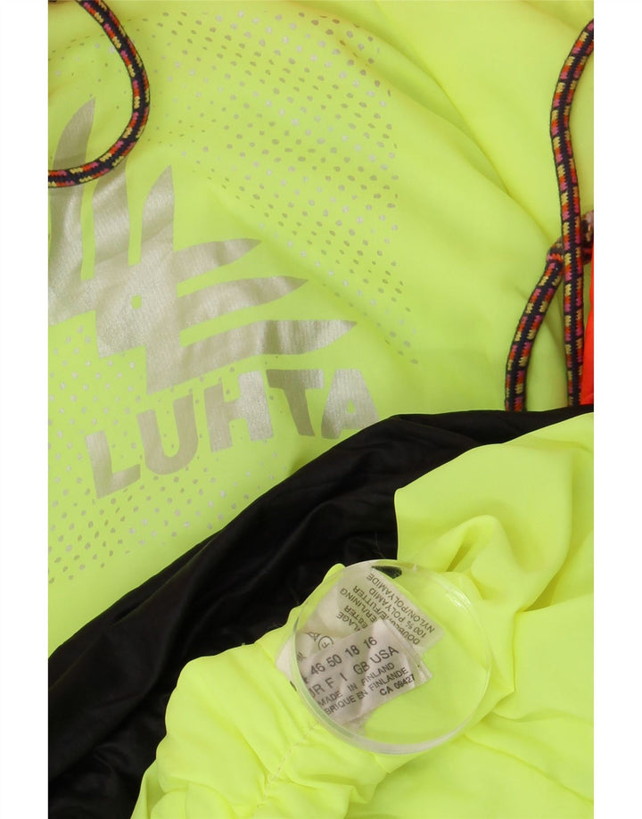 Γυναικείο μπουφάν βροχής μεγάλου μεγέθους πουλόβερ Luhta UK 18 XL Μαύρο Colourblock