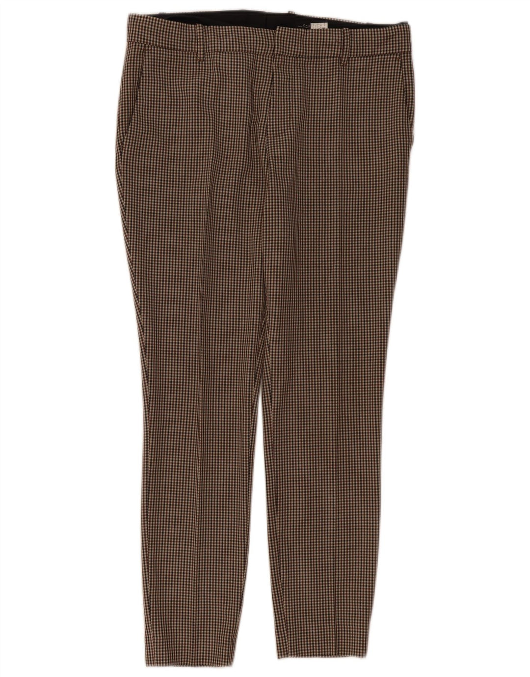 Zara Γυναικείο Slim Suit Παντελόνι Medium W30 L29 Beige Houndstooth Polyester