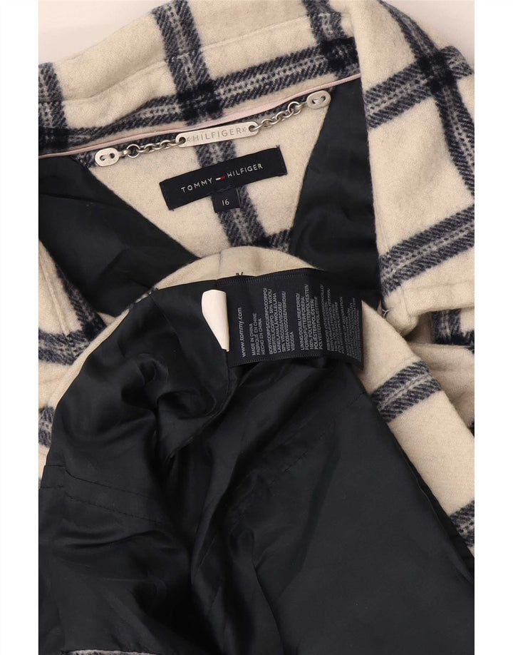 Tommy Hilfiger Girls Pea Coat 15-16 ετών Λευκός πολυεστέρας