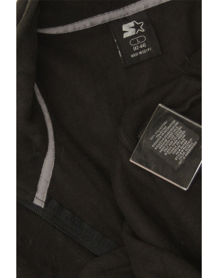 STARTER Ανδρικό Fleece Jacket UK 42/44 Large Black Polyester