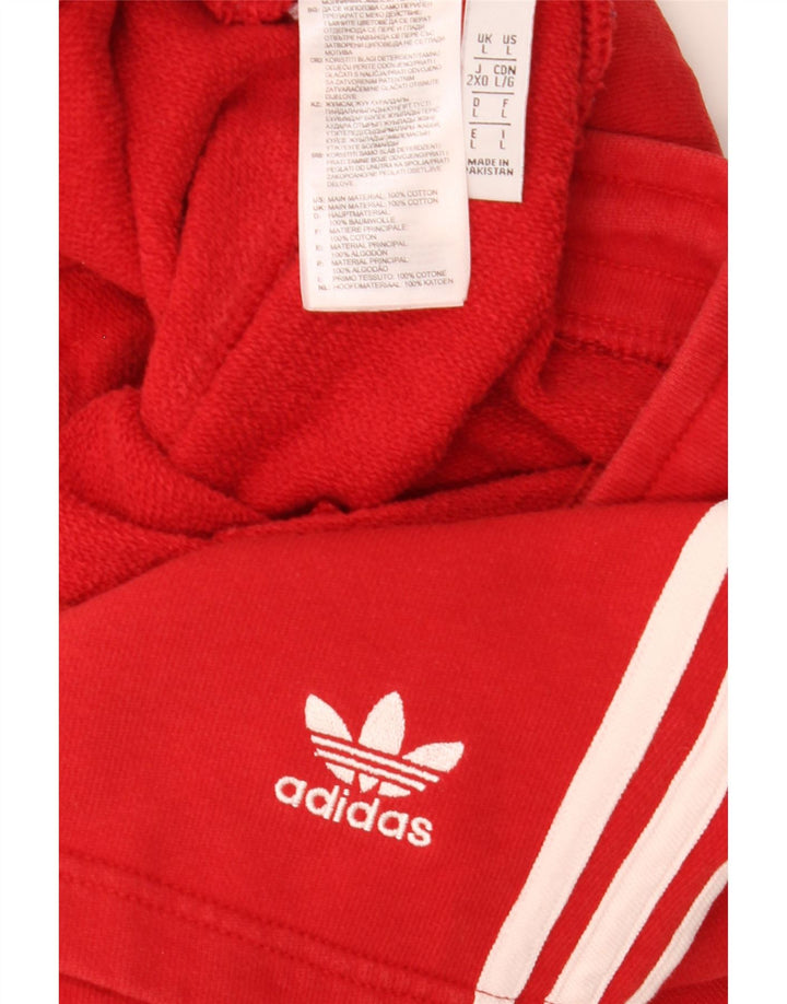 Ανδρικό αθλητικό σορτς Adidas μεγάλο κόκκινο βαμβακερό