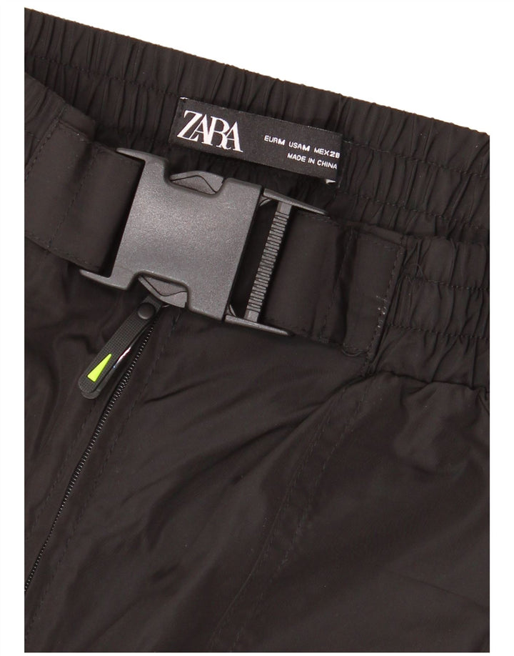Zara Γυναικείο Joggers Παντελόνι Cargo Medium W28 L27 Μαύρο