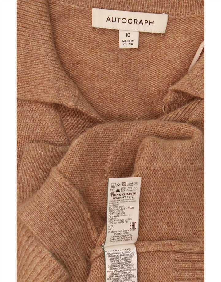Marks & Spencer Γυναικείο πουλόβερ ζακέτα Autograph UK 10 Small Beige