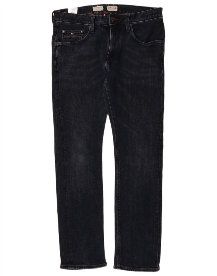 TOMMY HILFIGER Γυναικεία Denton Straight Jeans W32 L30 Navy Blue Cotton