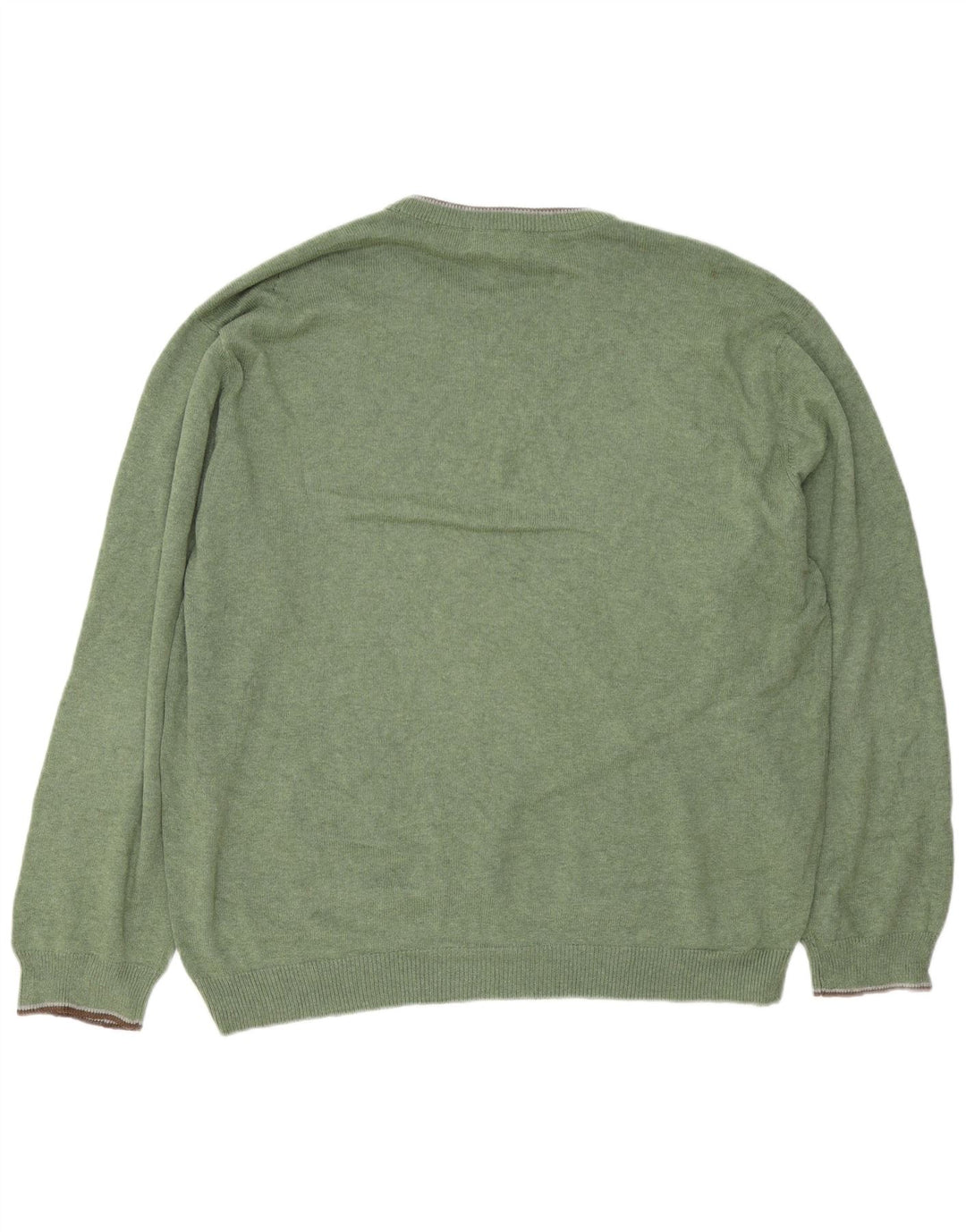 Ανδρικό πουλόβερ Chaps Regular Fit Crew Neck Jumper 2XL πράσινο βαμβακερό