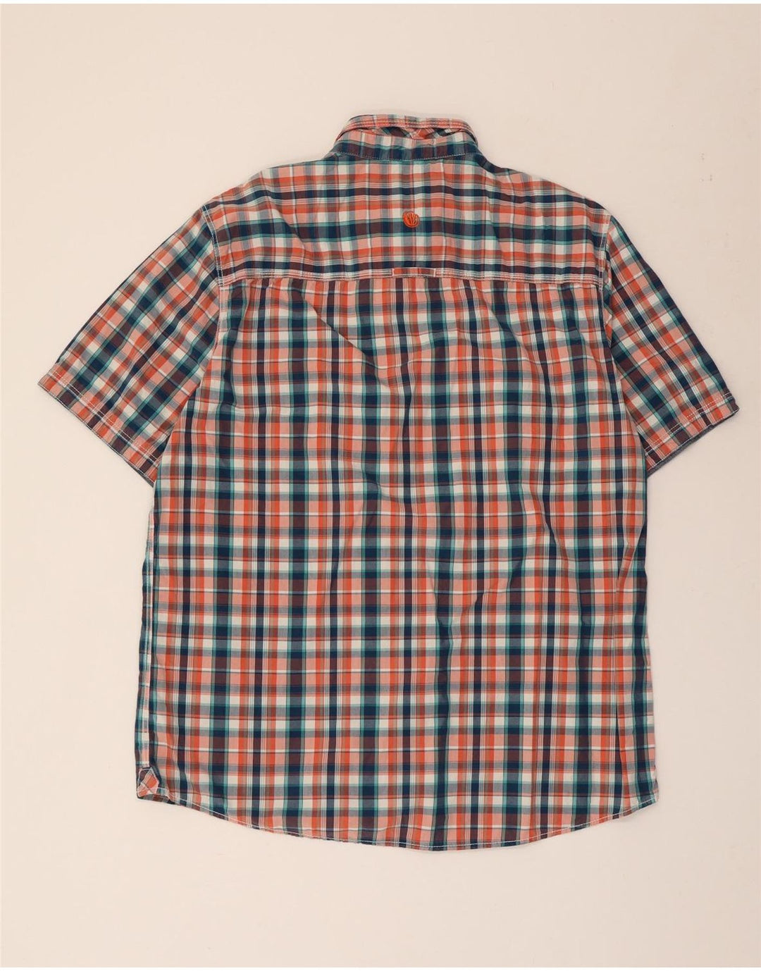 FAT FACE Ανδρικό κοντομάνικο πουκάμισο Classic Fit XL Πολύχρωμο βαμβακερό