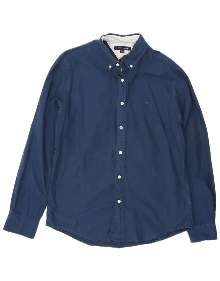 Ανδρικό πουκάμισο Tommy Hilfiger Medium Navy Blue