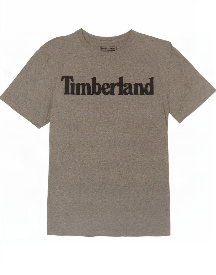 Ανδρικό γραφικό μπλουζάκι Timberland, κανονική εφαρμογή, μεσαίο βαμβακερό γκρι