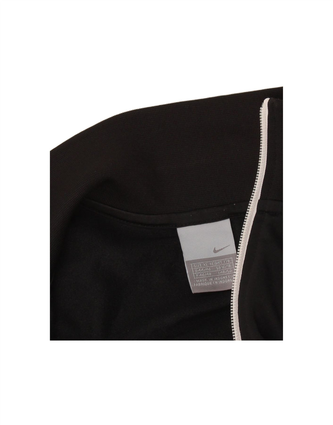 NIKE Womens Tracksuit Top Jacket UK 16/18 Large Black Colourblock Vintage Nike and Second-Hand Nike from Messina Hembry 