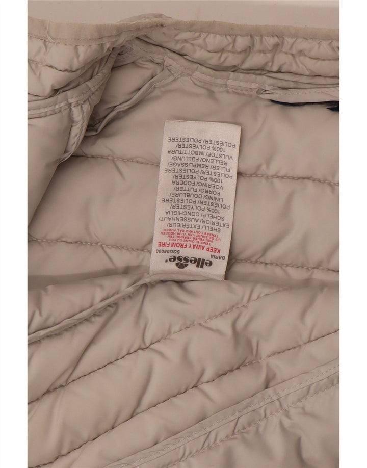 ELLESSE Γυναικείο padded Gilet UK 14 Medium White Polyester