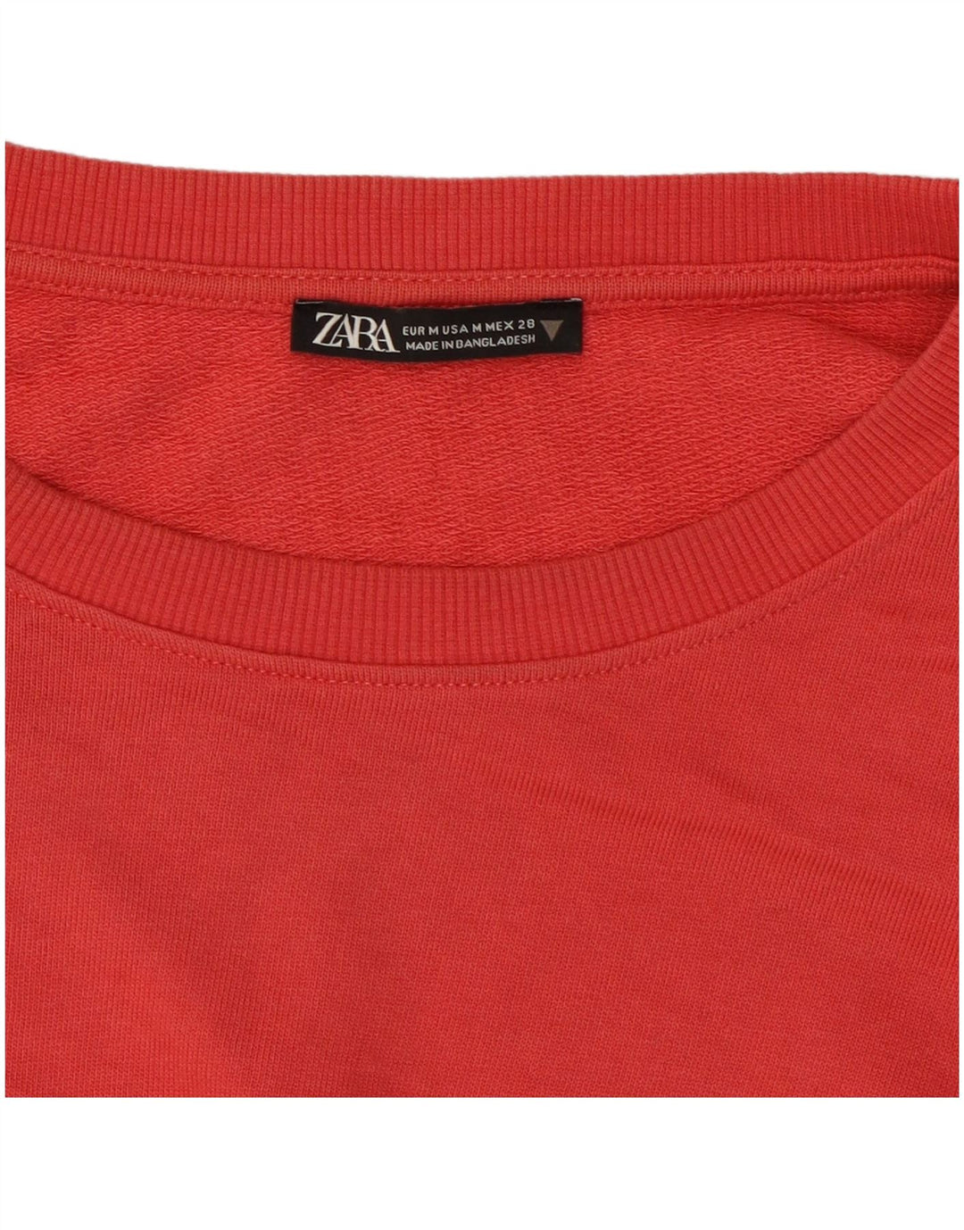 Γυναικείο φούτερ ZARA Crop Jumper UK 14 Medium Red