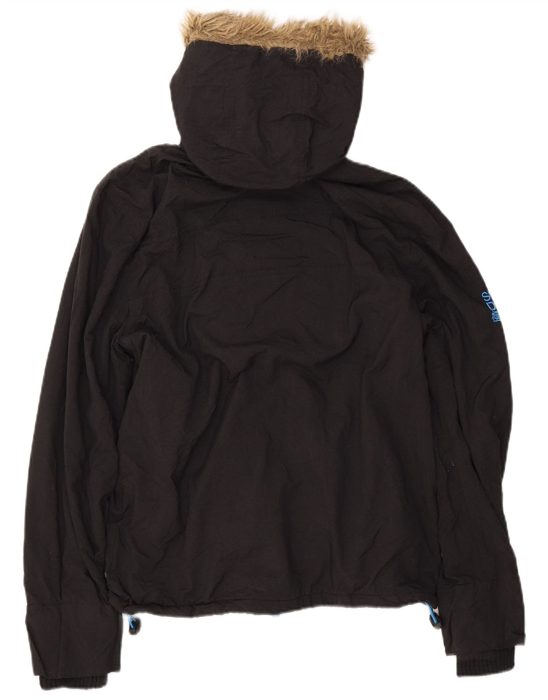 Ανδρικό SUPERDRY Windcheater με κουκούλα Windbreaker Jacket UK 38 Medium Black