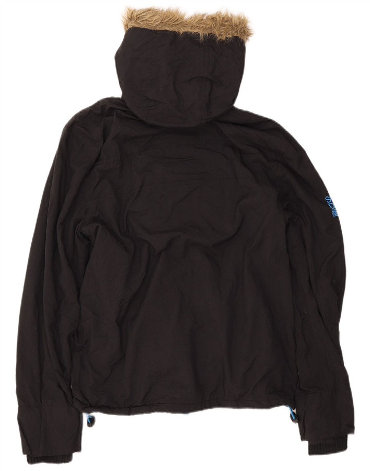 Ανδρικό SUPERDRY Windcheater με κουκούλα Windbreaker Jacket UK 38 Medium Black