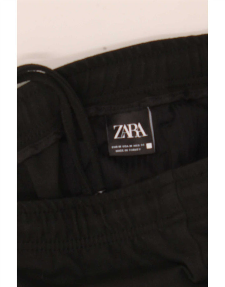Ανδρικό παντελόνι Zara Slim Cropped Medium W32 L26 Μαύρο Πολυεστέρας