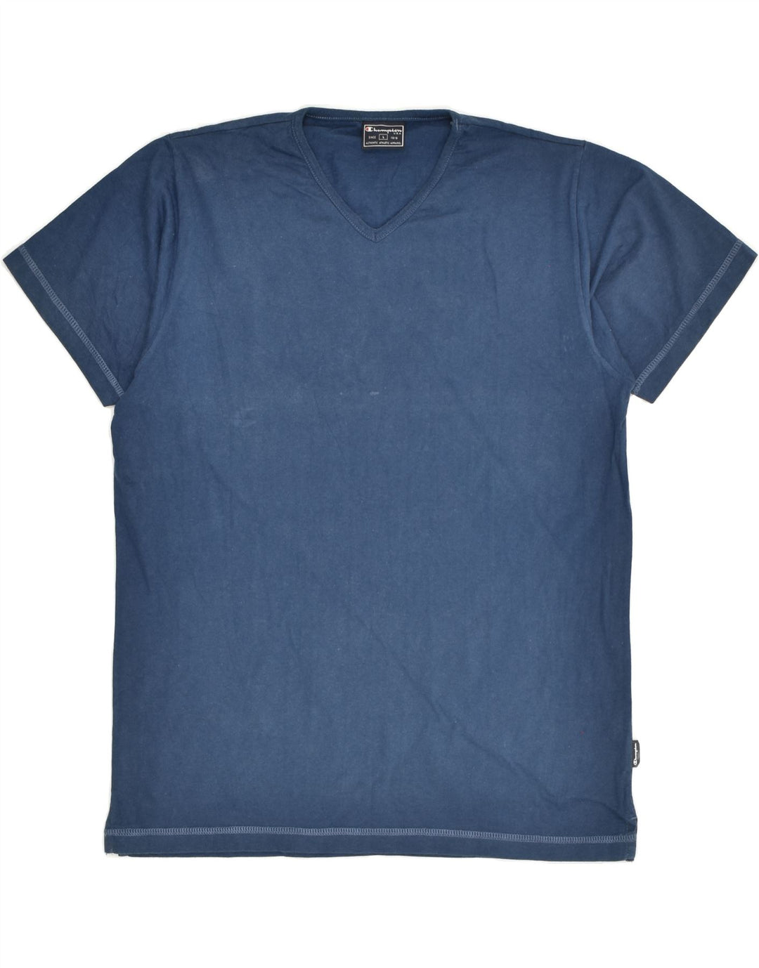 CHAMPION Mens T-Shirt Top Large Navy Blue Cotton | Vintage Champion | Thrift | Second-Hand Champion | Used Clothing | Messina Hembry 