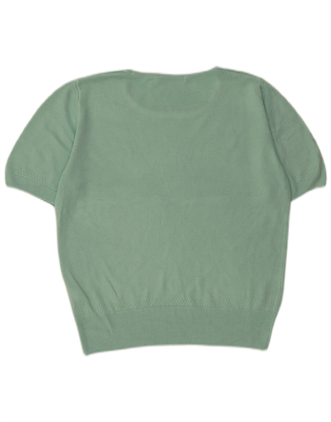 MARKS & SPENCER Γυναικείο πουλόβερ Crop Crew Neck Jumper UK 16 Large Turquoise