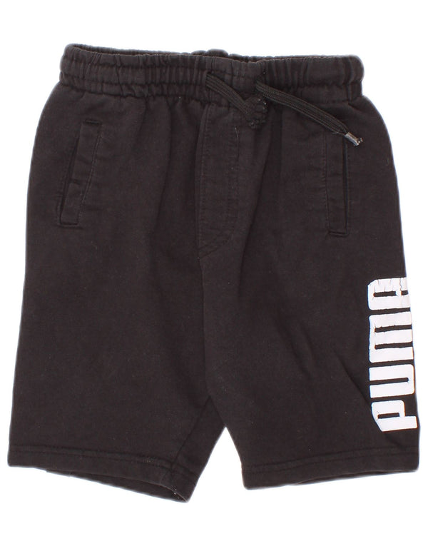 Puma Boys Graphic Sport σορτς 4-5 ετών Μαύρο Βαμβακερό