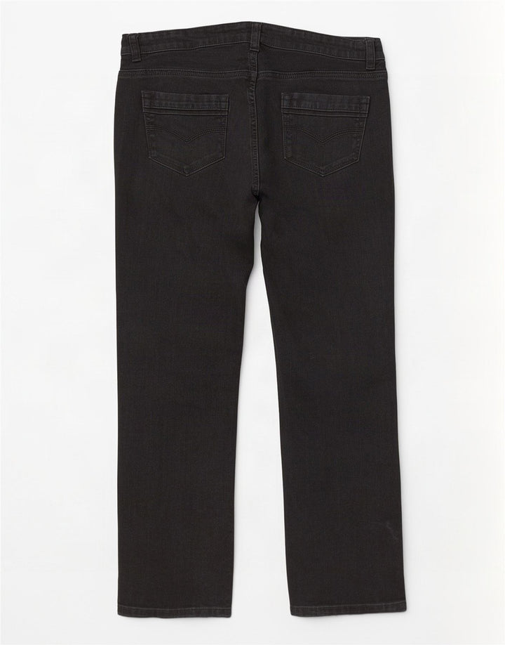 Marks & Spencer Γυναικεία Short Bootcut Jeans UK 12 Medium W34 L27 Black