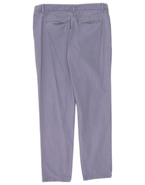 Marks & Spencer Γυναικείο Slim παντελόνι Chino UK 12 Medium W32 L28 Blue Cotton