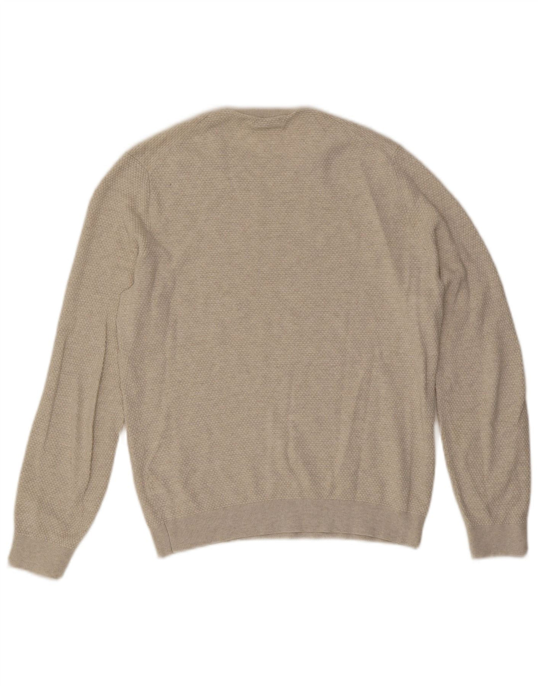 Massimo Dutti Ανδρικό πουλόβερ με λαιμόκοψη, μεσαίο βαμβακερό