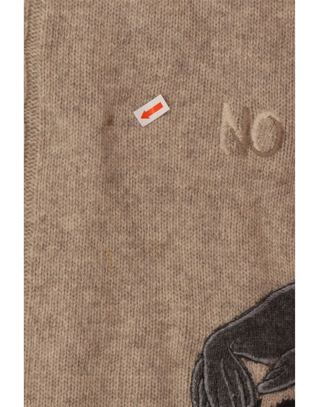 Ανδρικό πουλόβερ ICEBERG Graphic Crew Neck Jumper Medium Beige Animals