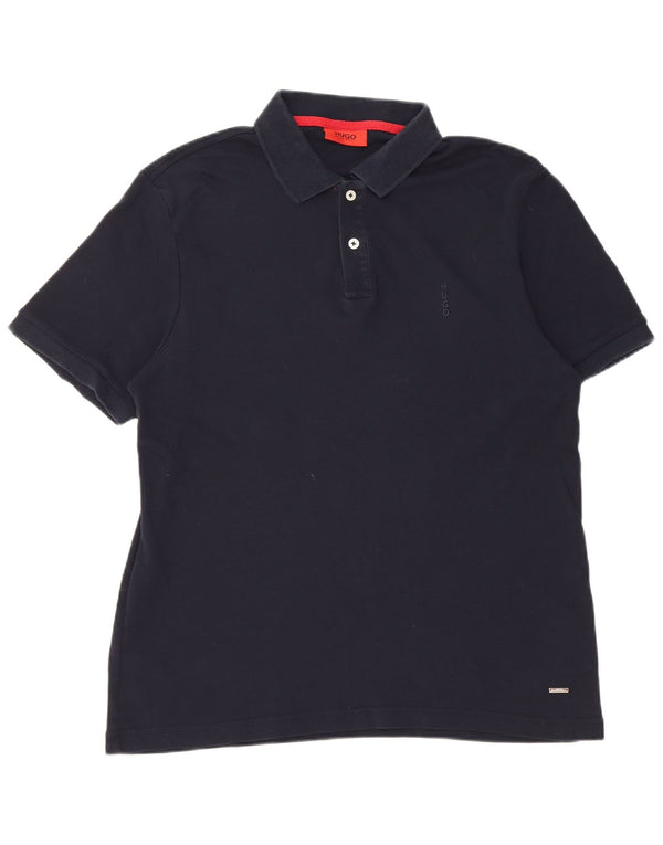 Ανδρικό μπλουζάκι πόλο Hugo Boss XL Navy Blue Cotton