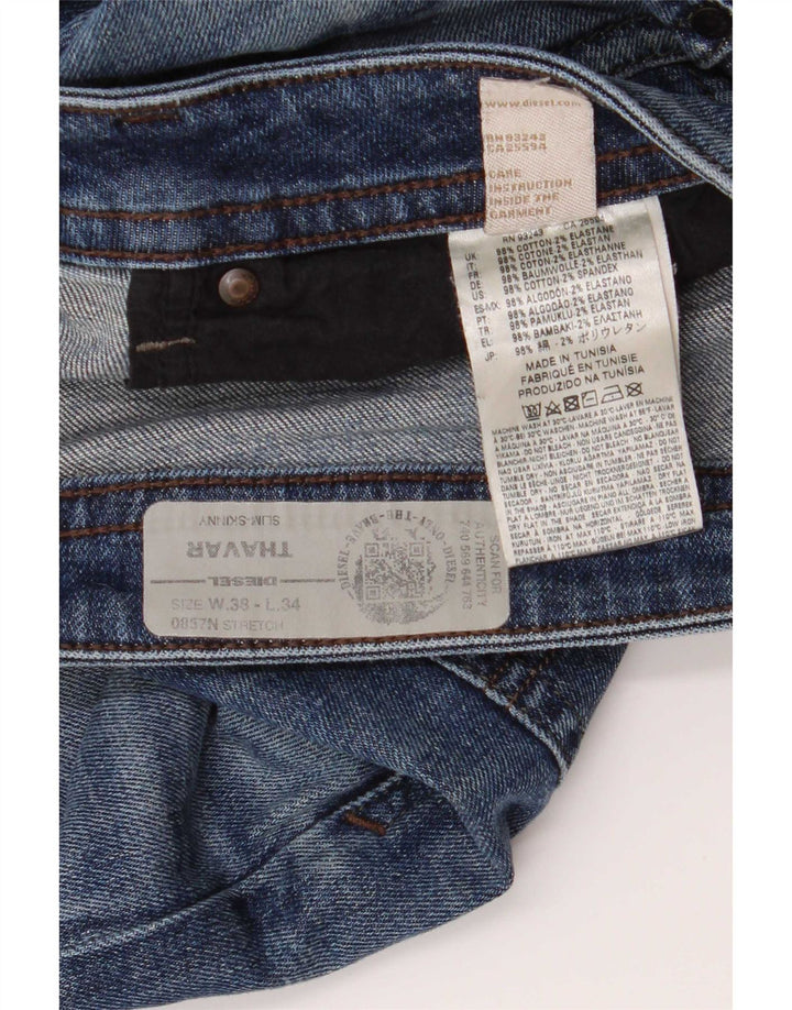 Diesel Ανδρικό Thavar Slim Jeans W38 L34 Μπλε βαμβακερό