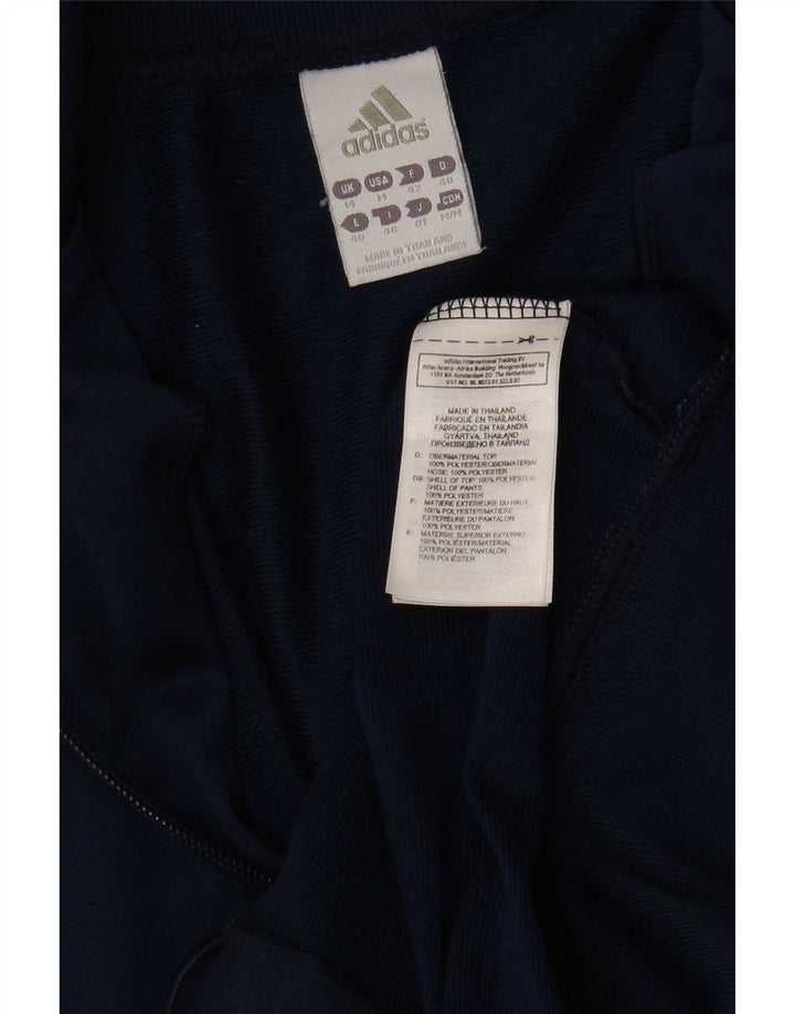 Γυναικεία αθλητική φόρμα Adidas Top Jacket UK 14 Medium Navy Blue Polyester