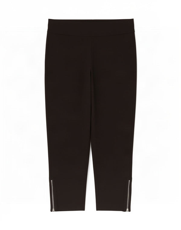 Marks & Spencer Γυναικείο αυτόγραφο Cropped Παντελόνι UK 16 Large W34 L26 Black