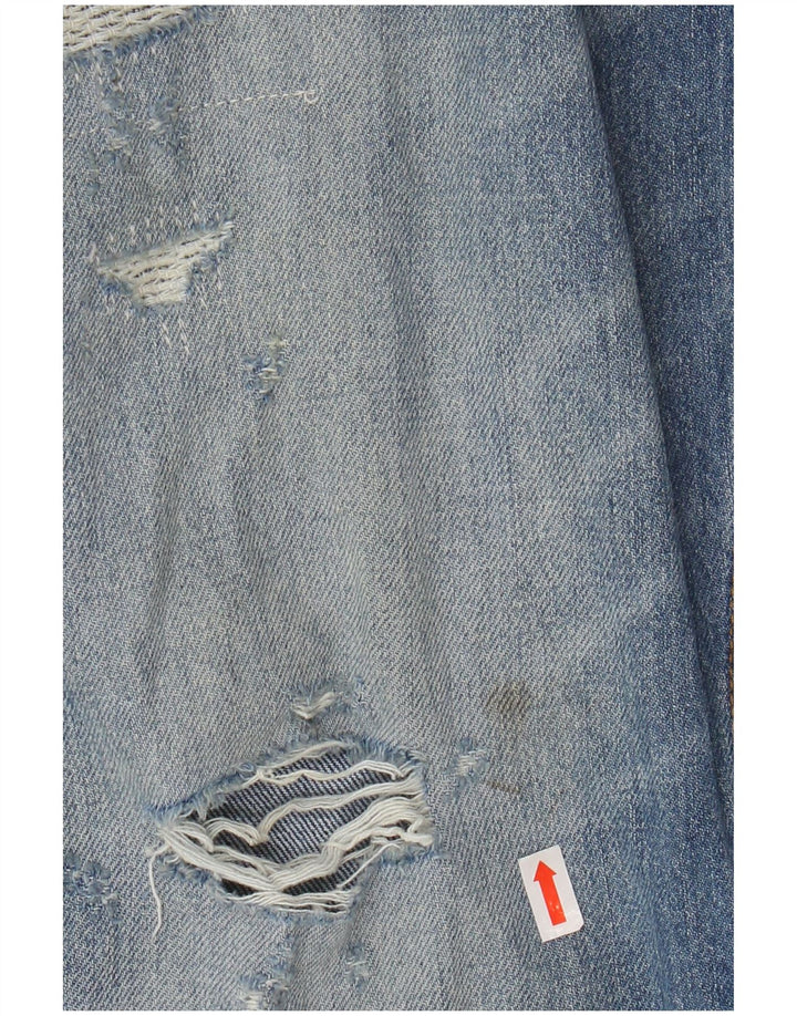 Ανδρικό τζιν HUGO BOSS Distressed Straight W34 L27 Μπλε βαμβακερό
