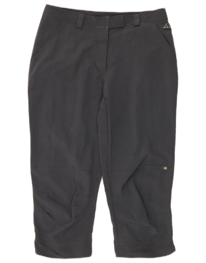 Adidas γυναικείο παντελόνι Capri UK 14 Large W32 L21 Grey Polyamide