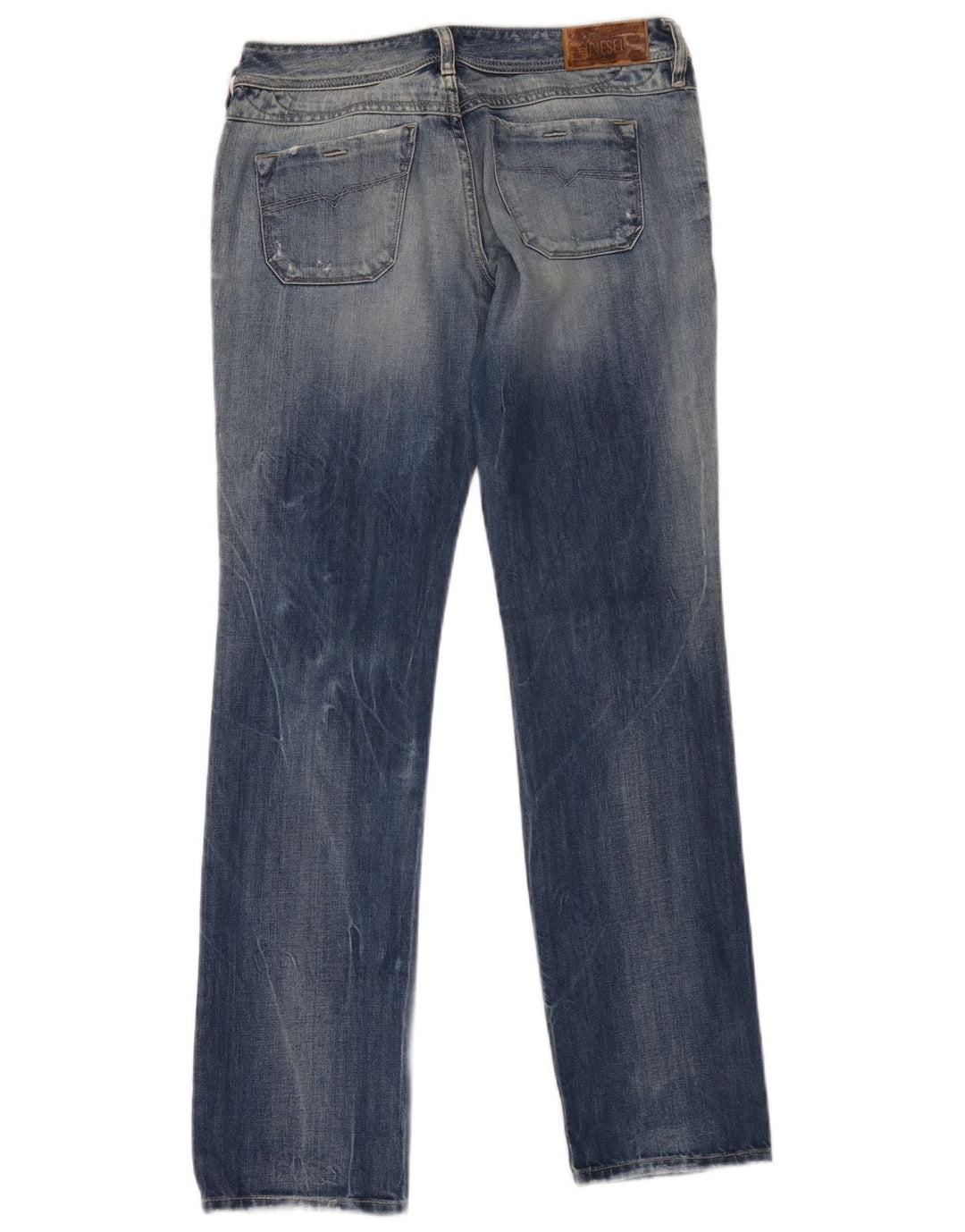 Diesel Γυναικείο Distressed Straight Jeans W28 L32 Μπλε βαμβακερό