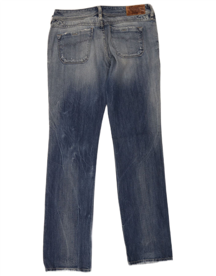 Diesel Γυναικείο Distressed Straight Jeans W28 L32 Μπλε βαμβακερό