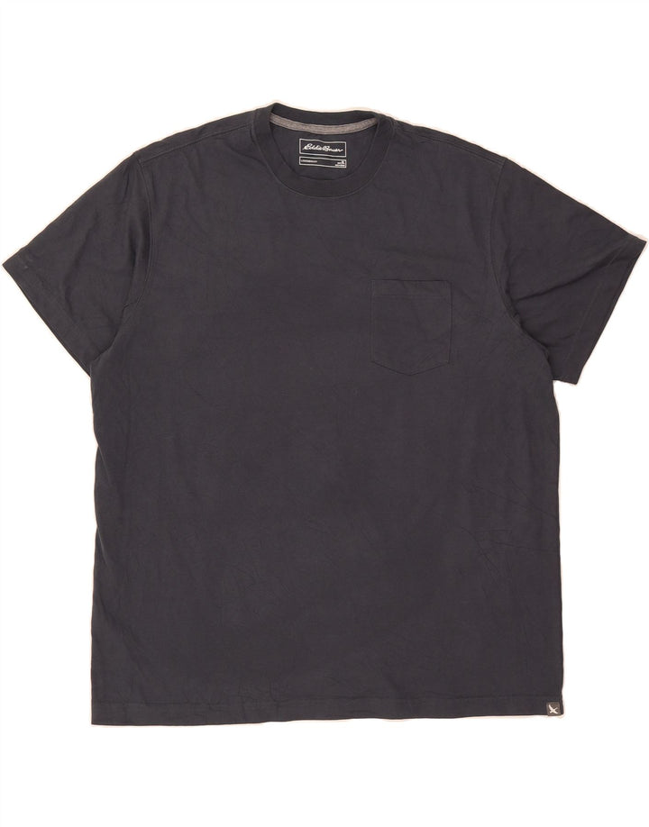 EDDIE BAUER Mens T-Shirt Top XL Grey Cotton Vintage Eddie Bauer and Second-Hand Eddie Bauer from Messina Hembry 
