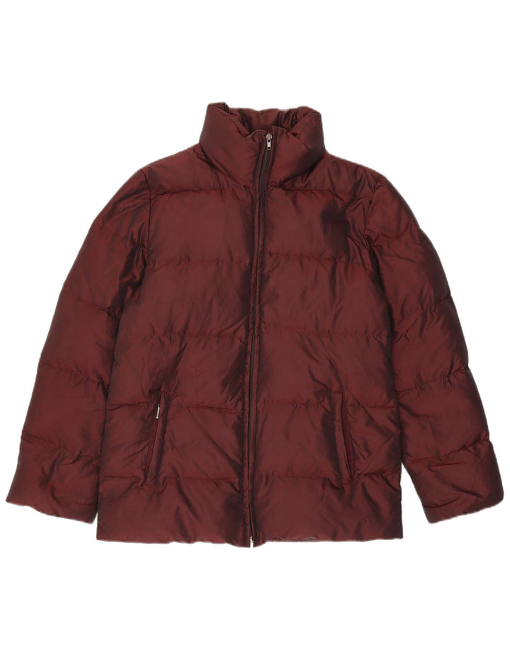Zara Γυναικείο μπουφάν με επένδυση UK 14 Medium Burgundy