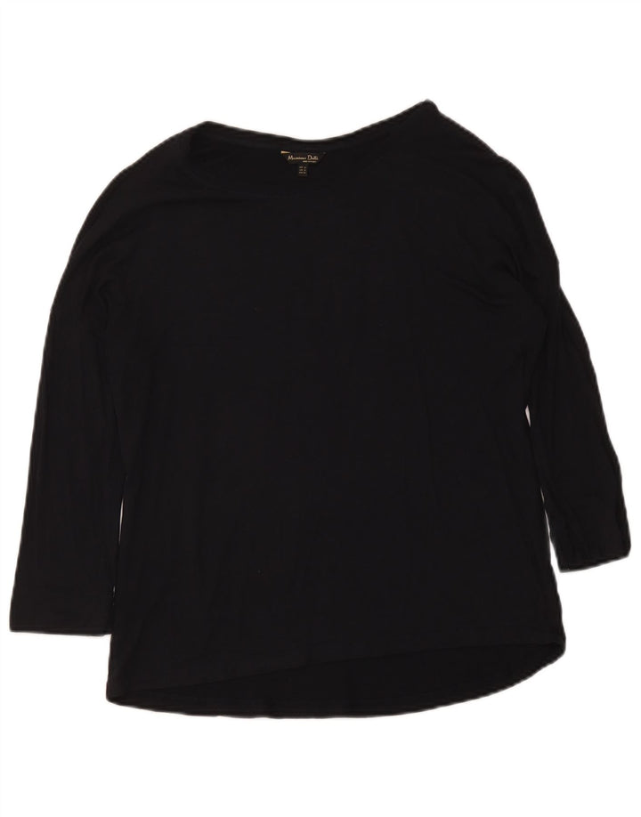 Massimo Dutti Γυναικείο τοπ 3/4 μανίκι UK 12 μεσαίο μαύρο
