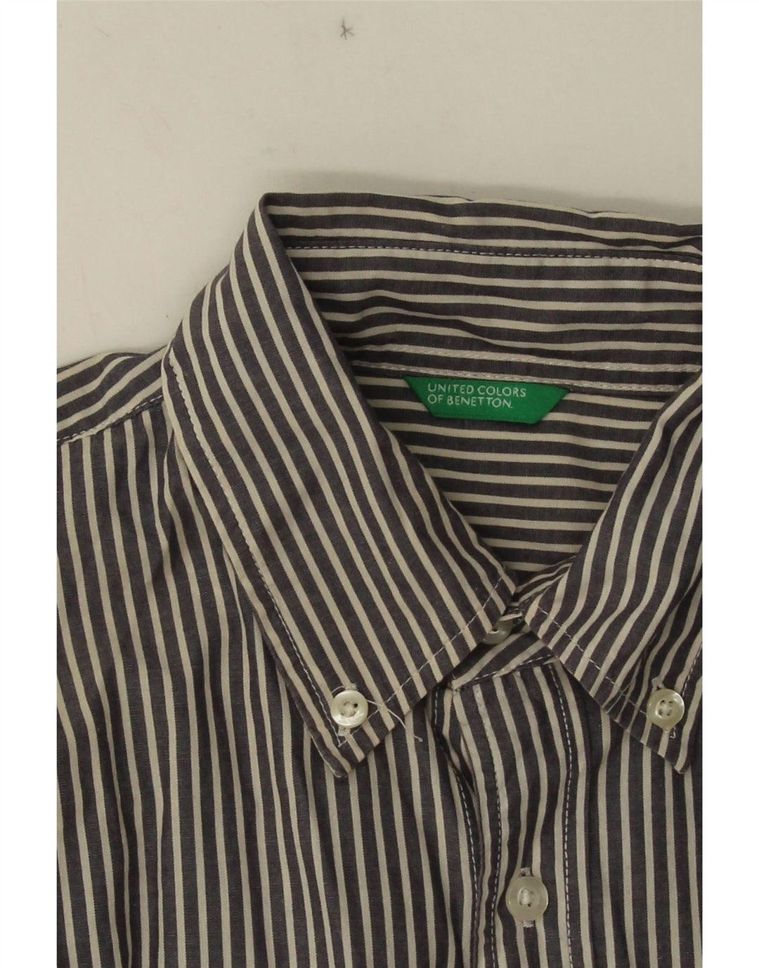Πουκάμισο Benetton Boys 9-10 Years Blue Pinstripe