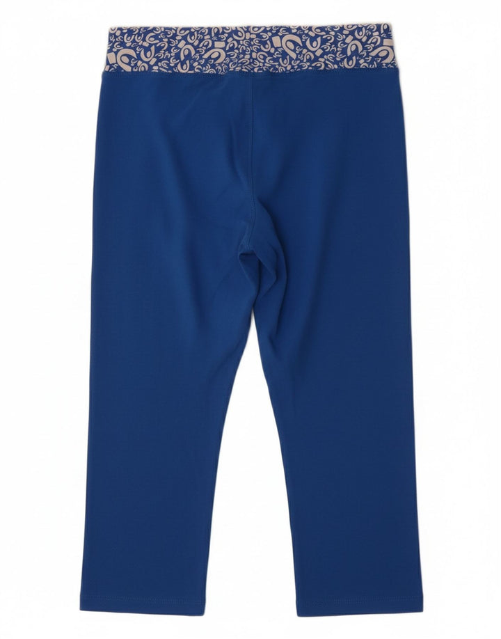 FREDDY Womens Capri Leggings UK 12 Medium Blue Cotton